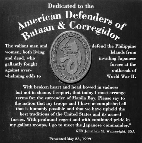 defenders of bataan and corregidor.